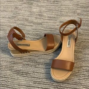 Steve Madden espadrille wedges. 8.5